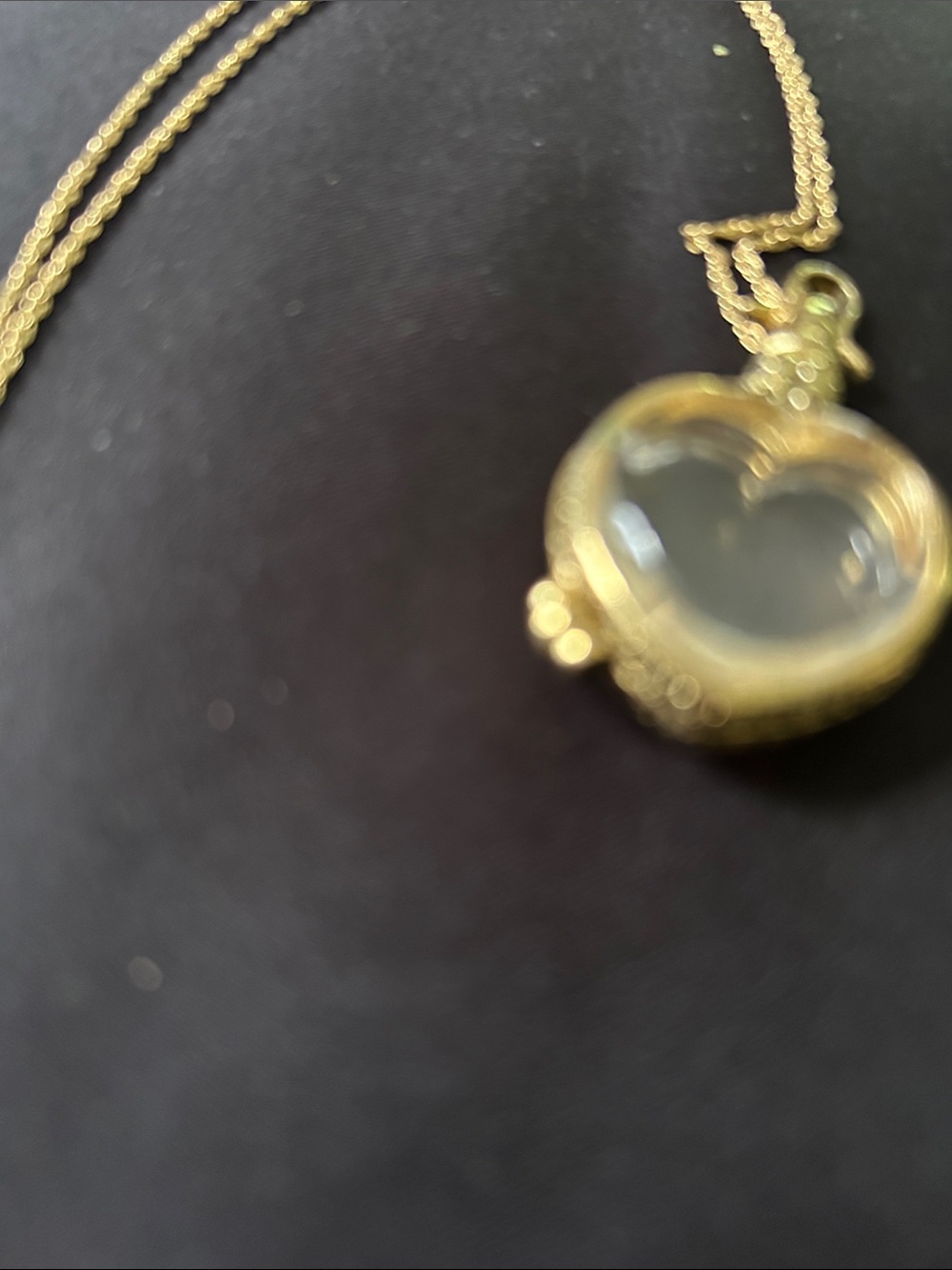 Gold Heart Locket Necklace - Women Jewelry - Picture 4 of 9